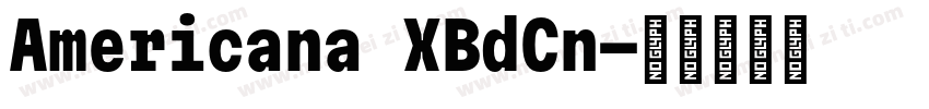 Americana XBdCn字体转换